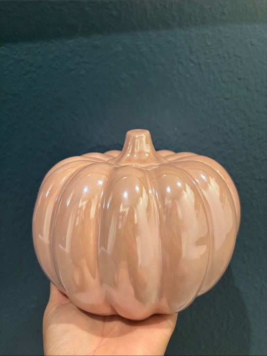 Other - Pink iridescent ceramic pumpkin